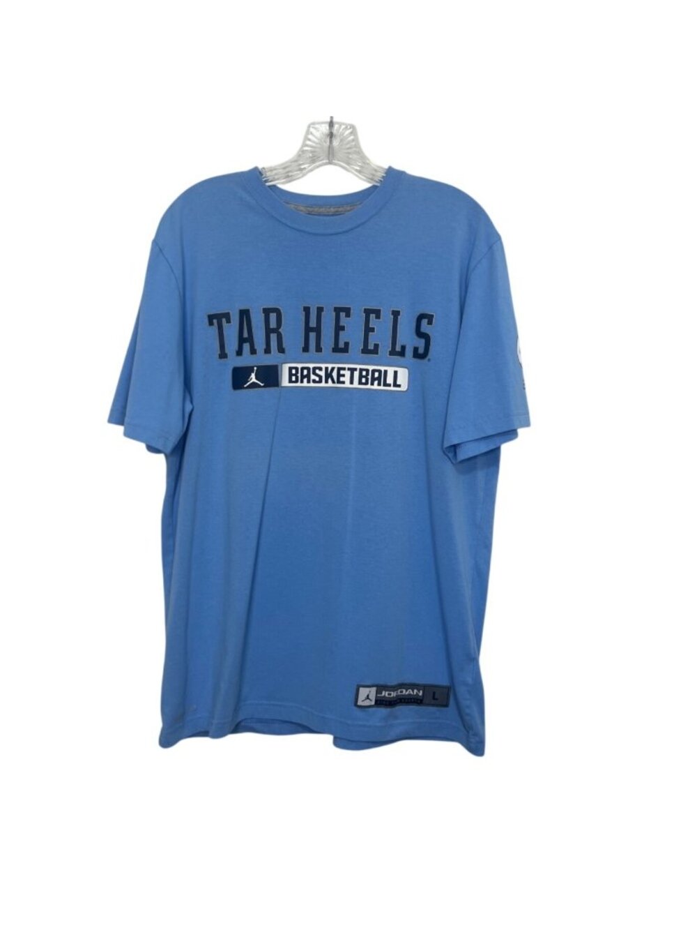 Jordan Nike Tar Heels Basketball‎ Tshirt DriFit Large Blue Graphic Fanwear